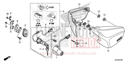 SIDE COVER (VT750C/C2S/CA/CS) VT750C2SD de 2013